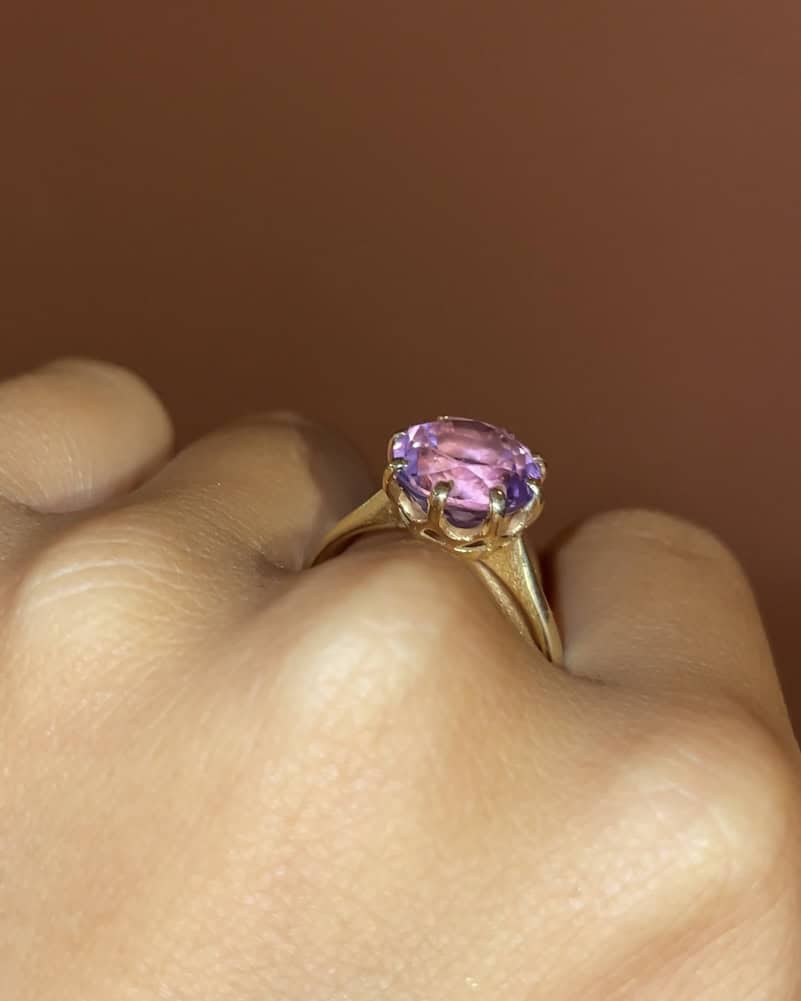 Bague Cocktail Améthyste 2 carats "Carly" - Elliade Paris