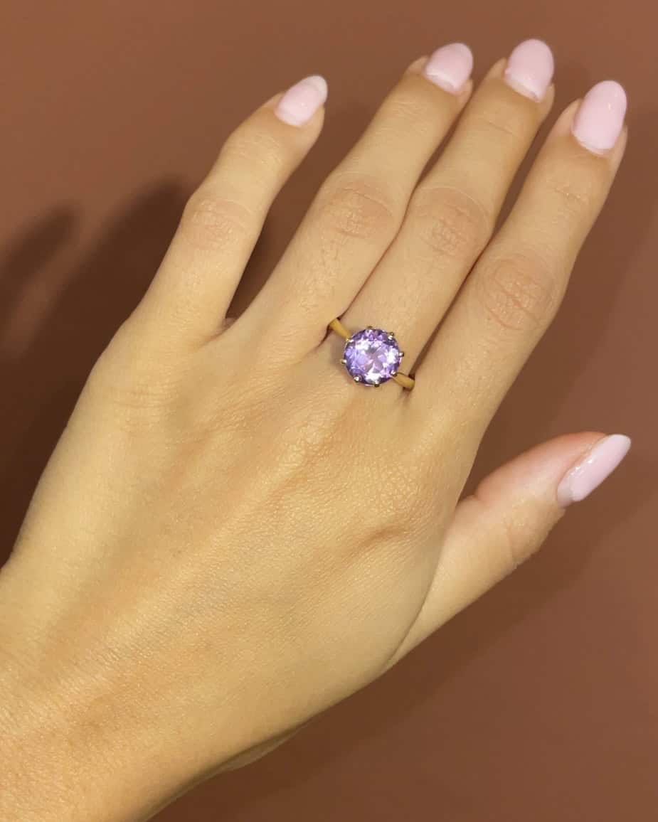 Bague Cocktail Améthyste 2 carats "Carly" - Elliade Paris