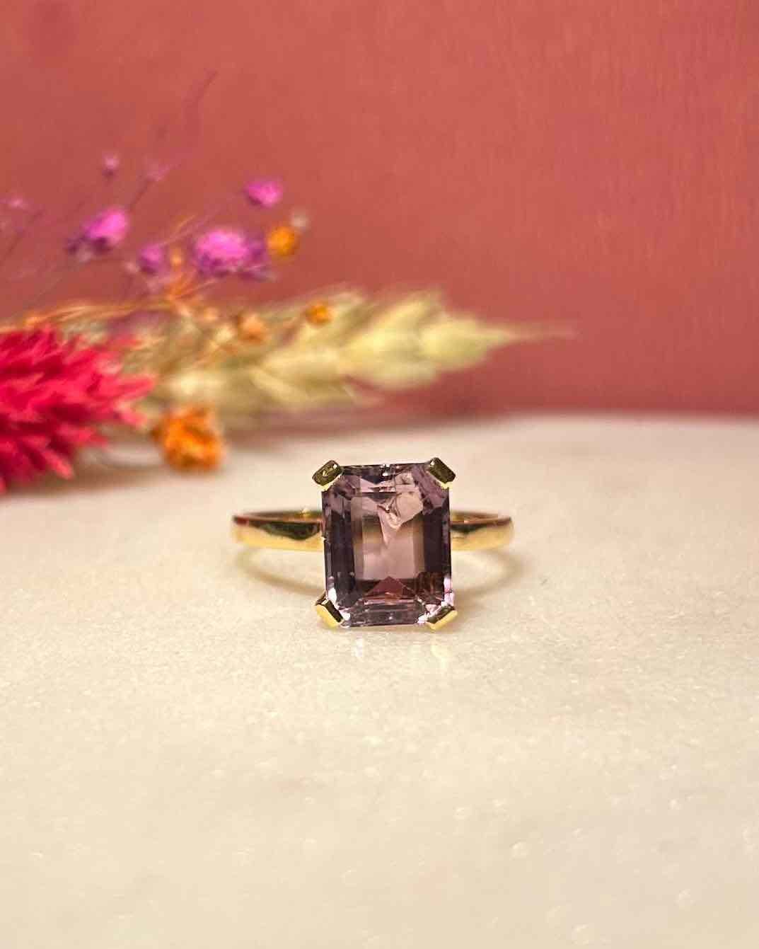 Bague Cocktail Améthyste 2.20 Carats &quot;Patricia&quot; - Elliade Paris