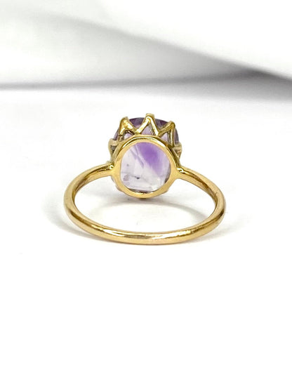 Bague Cocktail Améthyste 2.80 carats "Suzanne" - Elliade Paris