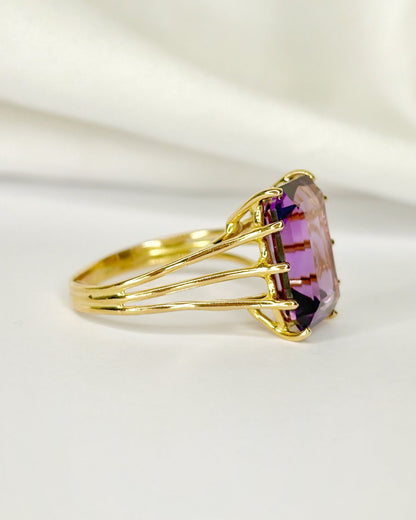 Bague Cocktail Améthyste 4.56 carats 4.33g "Carla" - Elliade Paris