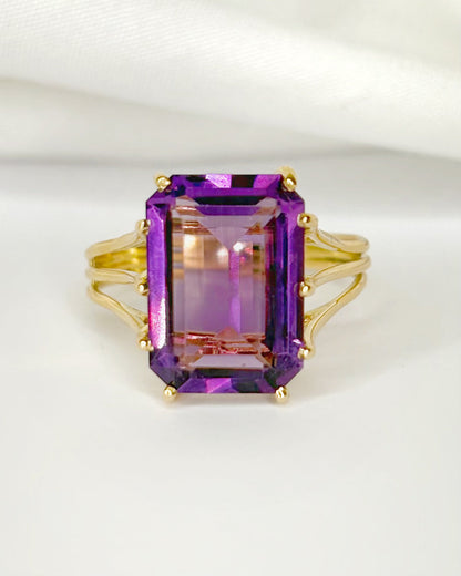 Bague Cocktail Améthyste 4.56 carats 4.33g "Carla" - Elliade Paris