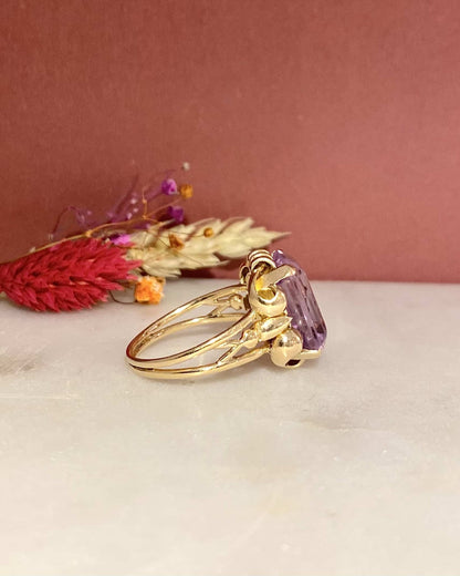 Bague Cocktail Améthyste 7.90 Carats &quot;Arthémis&quot; - Elliade Paris