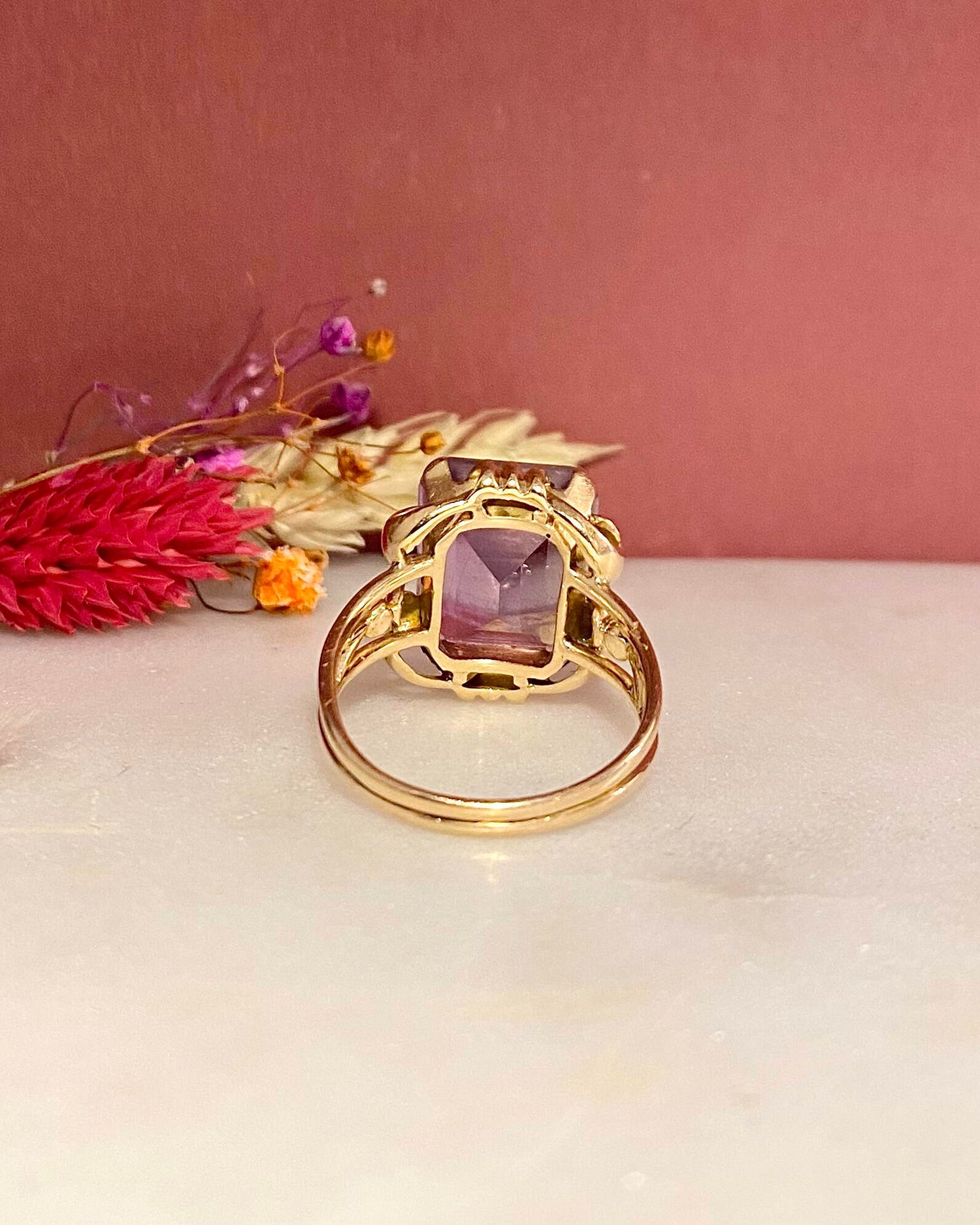 Bague Cocktail Améthyste 7.90 Carats &quot;Arthémis&quot; - Elliade Paris