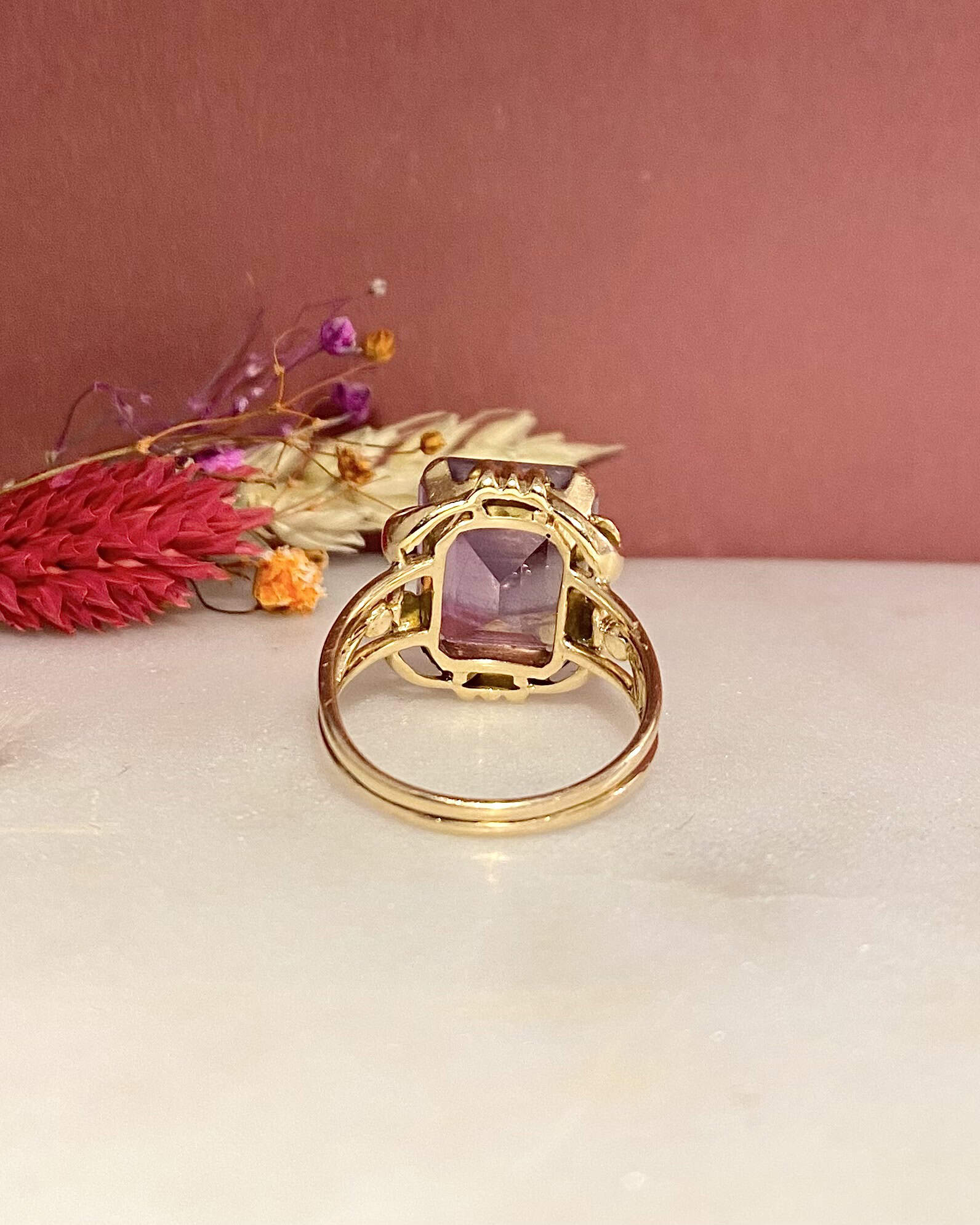 Bague Cocktail Améthyste 7.90 Carats &quot;Arthémis&quot; - Elliade Paris