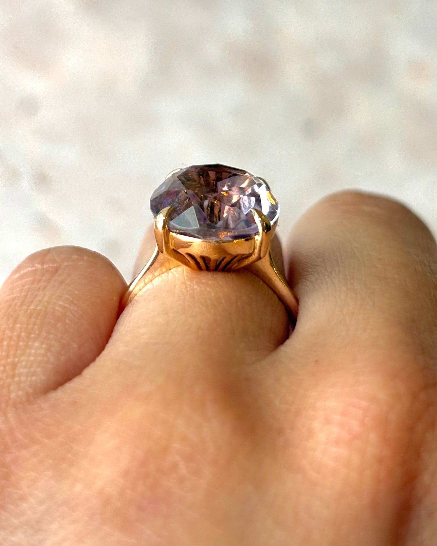 Bague Cocktail Améthyste 7.90 carats "Maëlle" - Elliade Paris