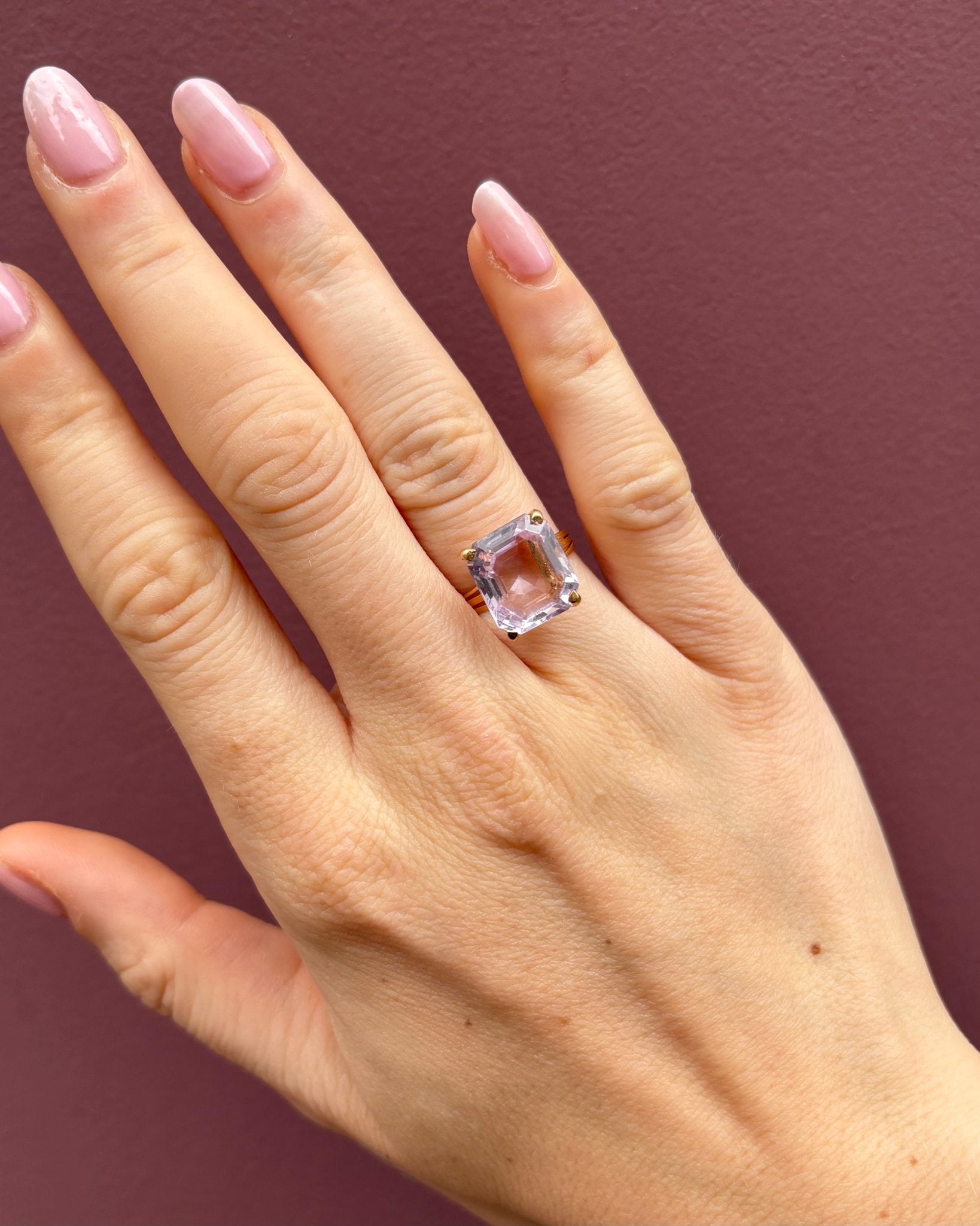 Bague Cocktail Améthyste 8.10 Carats &quot;Pia&quot; - Elliade Paris