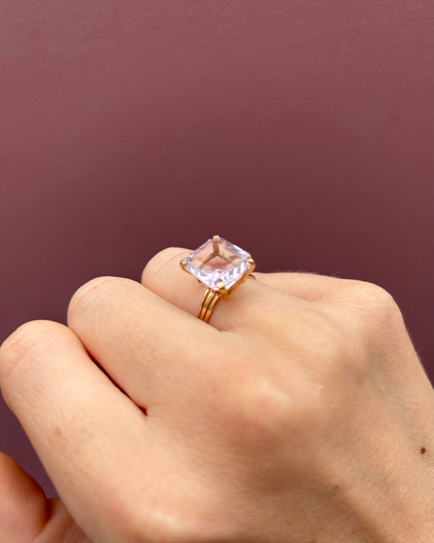 Bague Cocktail Améthyste 8.10 Carats &quot;Pia&quot; - Elliade Paris