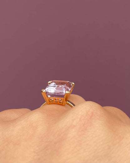 Bague Cocktail Améthyste 8.90 Carats &quot;Yasmina&quot; - Elliade Paris