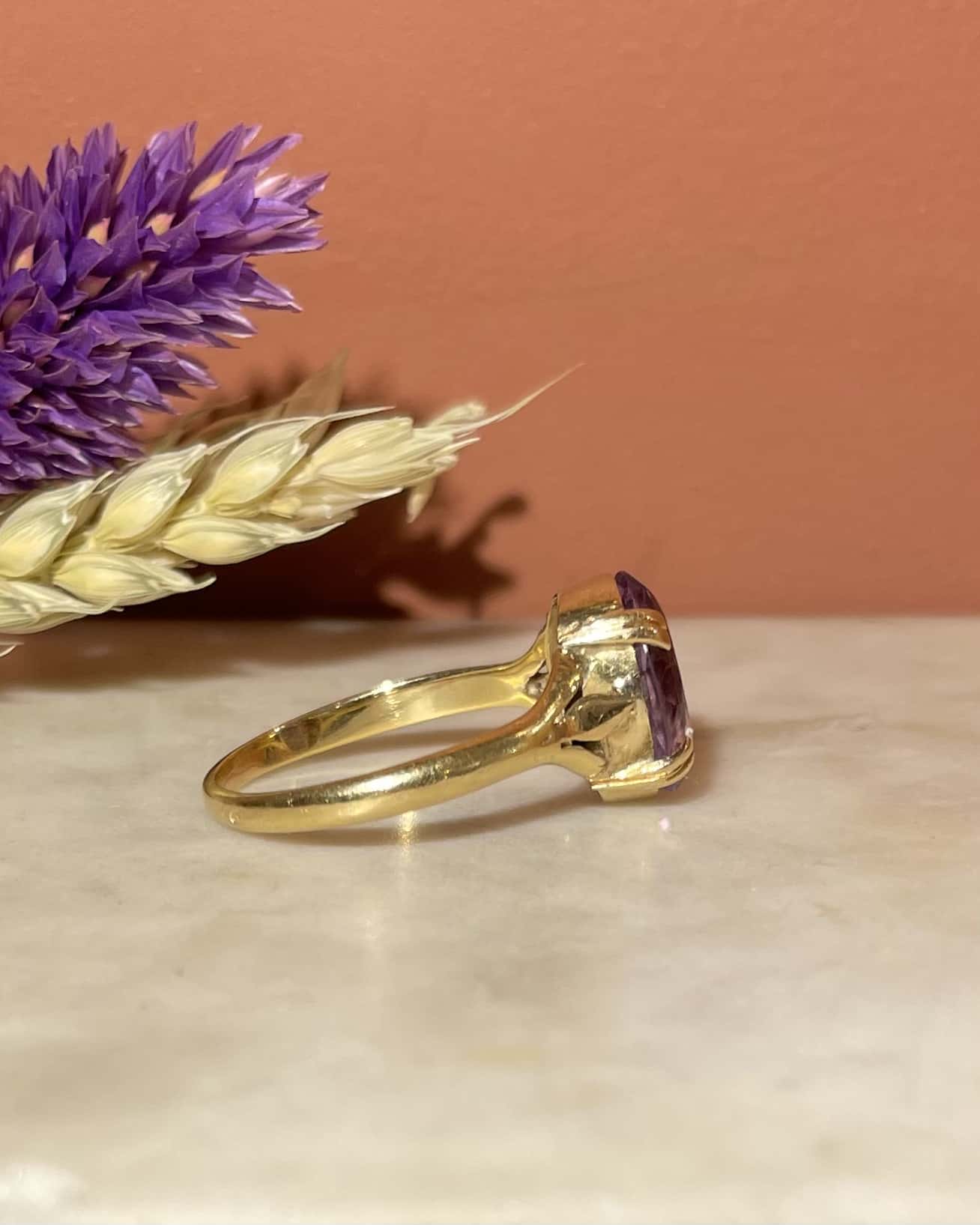 Bague Cocktail Améthyste Vintage "Antonella" - Elliade Paris