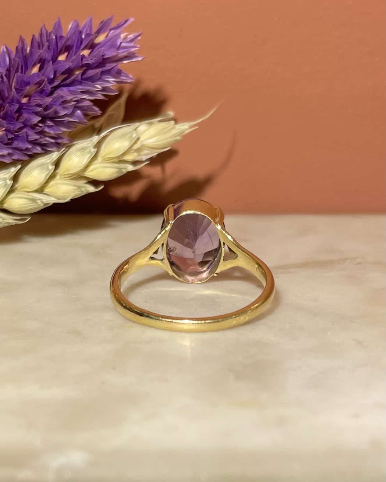 Bague Cocktail Améthyste Vintage "Antonella" - Elliade Paris
