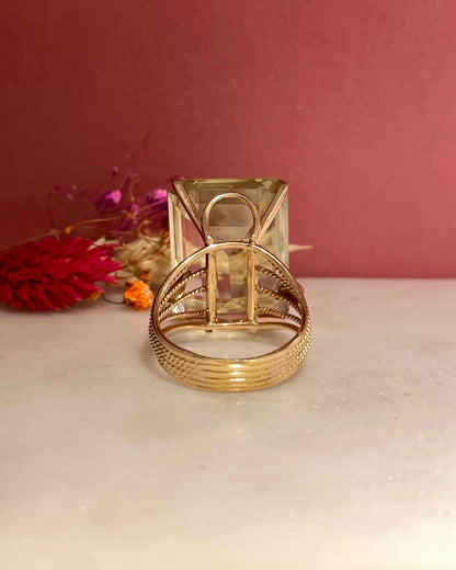 Bague Vintage Cocktail Citrine 36.90 carats &quot;Clara&quot;