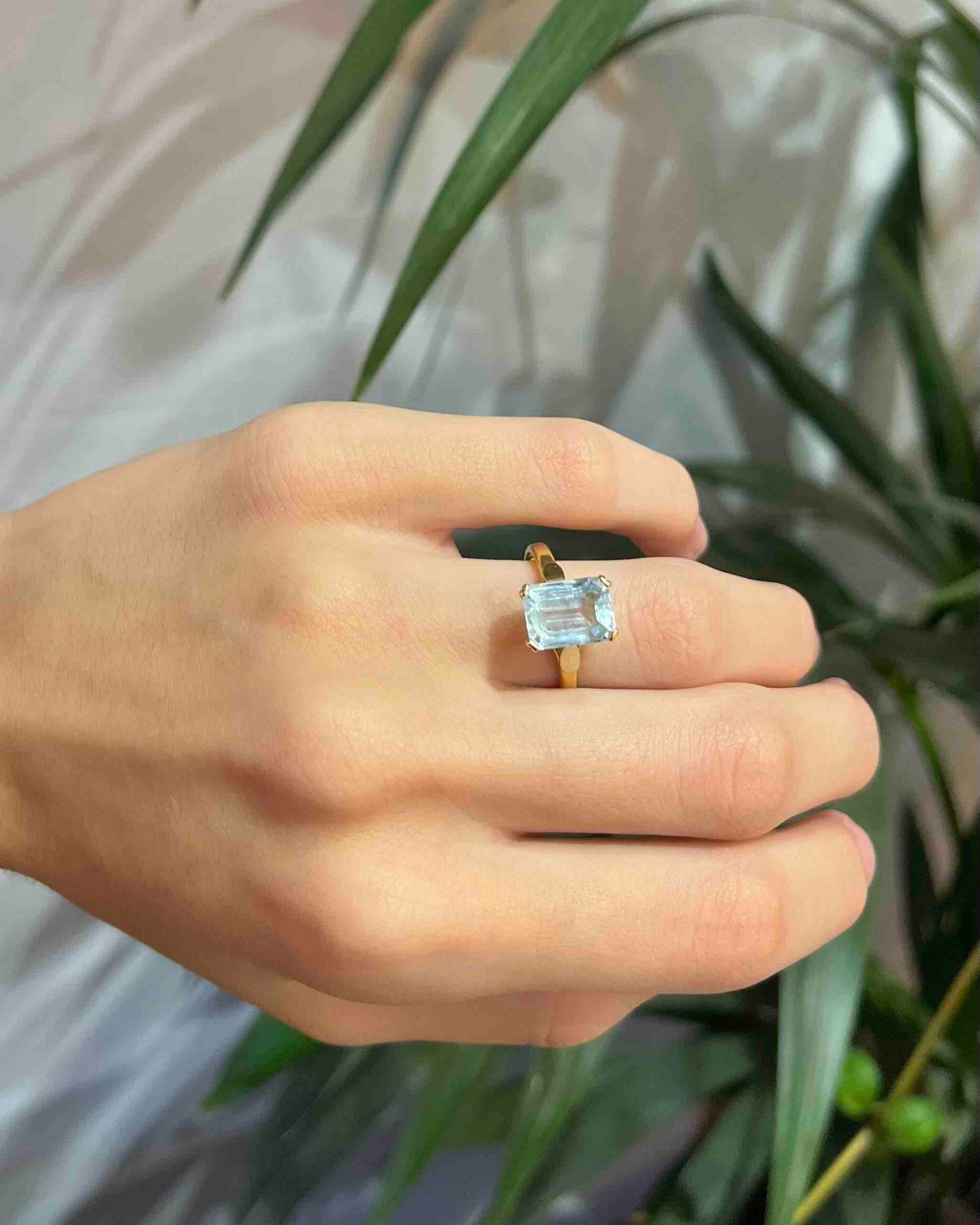 Bague Cocktail Aigue-Marine &quot;Malvina&quot;