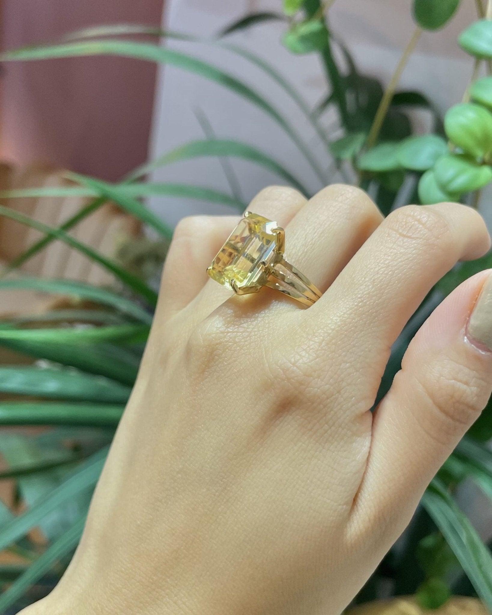 Bague Cocktail Citrine 10.30 Carats "Willow" - Elliade Paris