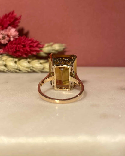 Bague Cocktail Citrine 10.40 Carats &quot;Sacha&quot; - Elliade Paris