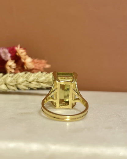 Bague Cocktail Citrine 10.80 Carats &quot;Liza&quot; - Elliade Paris