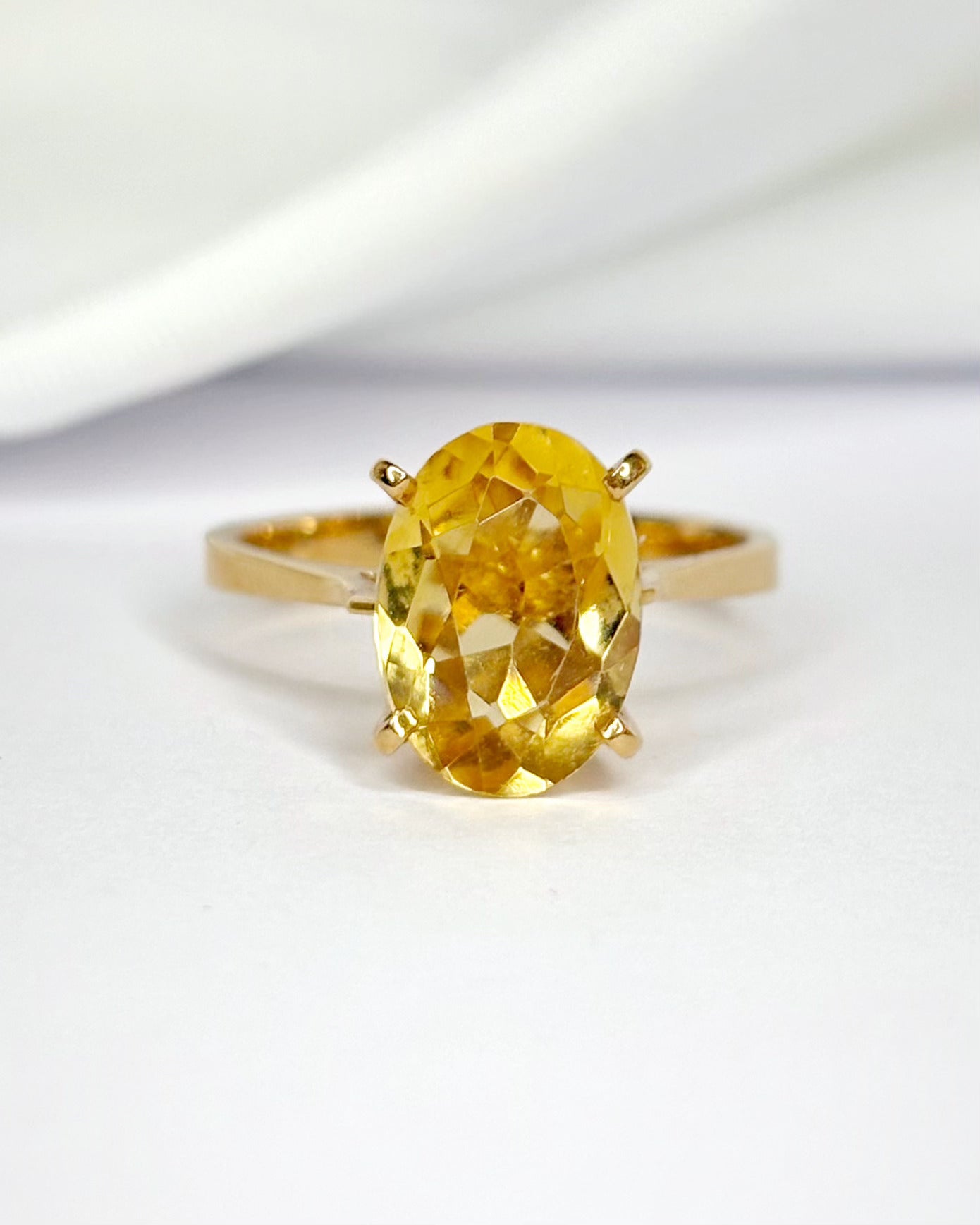 Bague Cocktail Citrine 2.30 carats "Amélia" - Elliade Paris