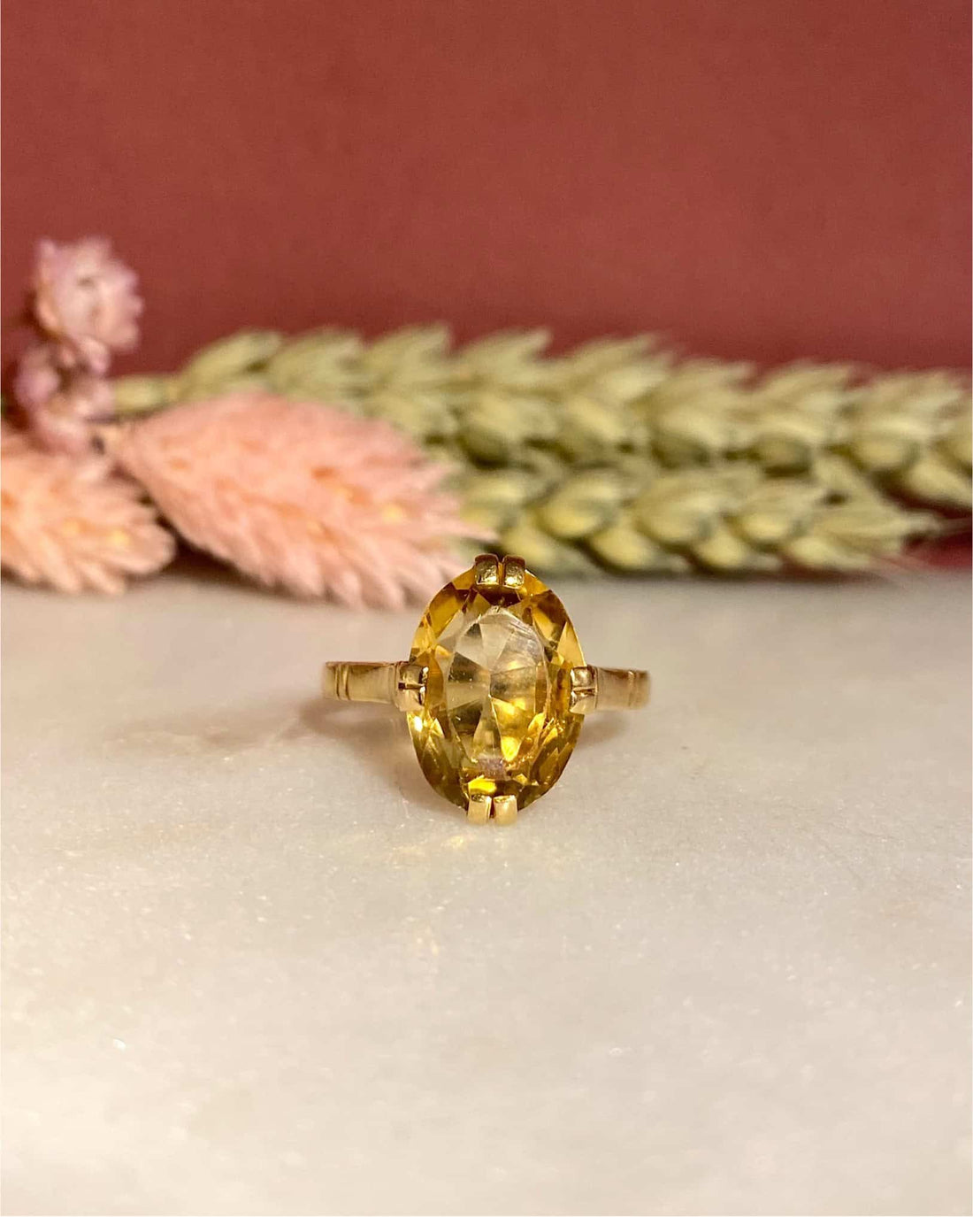 Bague Cocktail Citrine 2.50 carats &quot;Alice&quot; - Elliade Paris