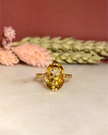 Bague Cocktail Citrine 2.50 carats &quot;Alice&quot; - Elliade Paris