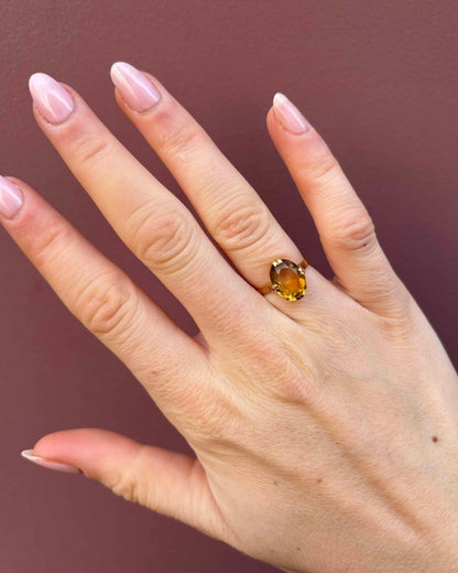 Bague Cocktail Citrine 2.50 carats &quot;Alice&quot; - Elliade Paris