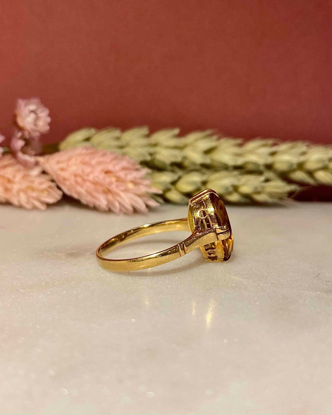 Bague Cocktail Citrine 2.50 carats &quot;Alice&quot; - Elliade Paris