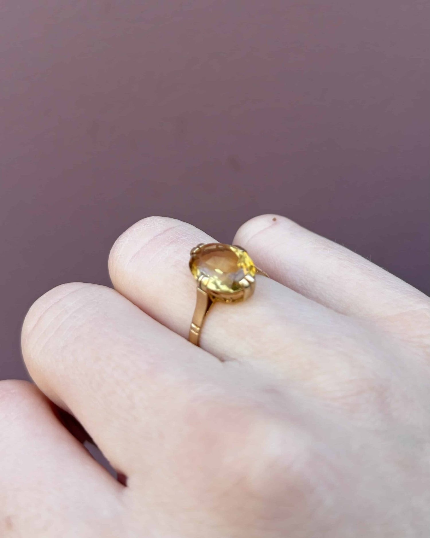 Bague Cocktail Citrine 2.50 carats &quot;Alice&quot; - Elliade Paris