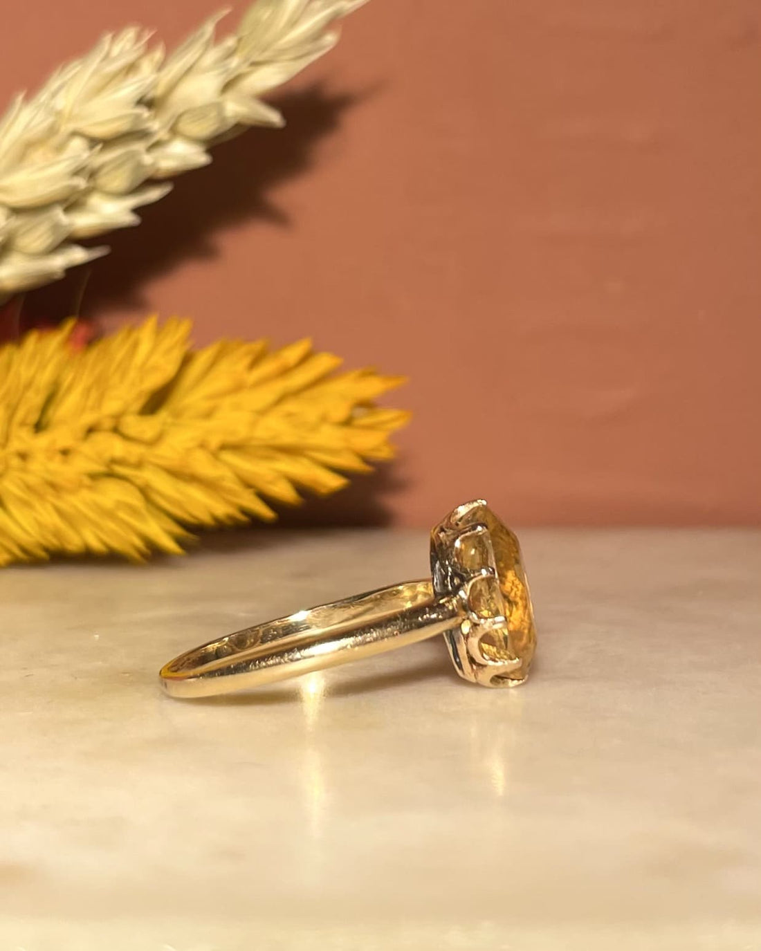 Bague Cocktail Citrine 3 Carats &quot;Sienny&quot; - Elliade Paris