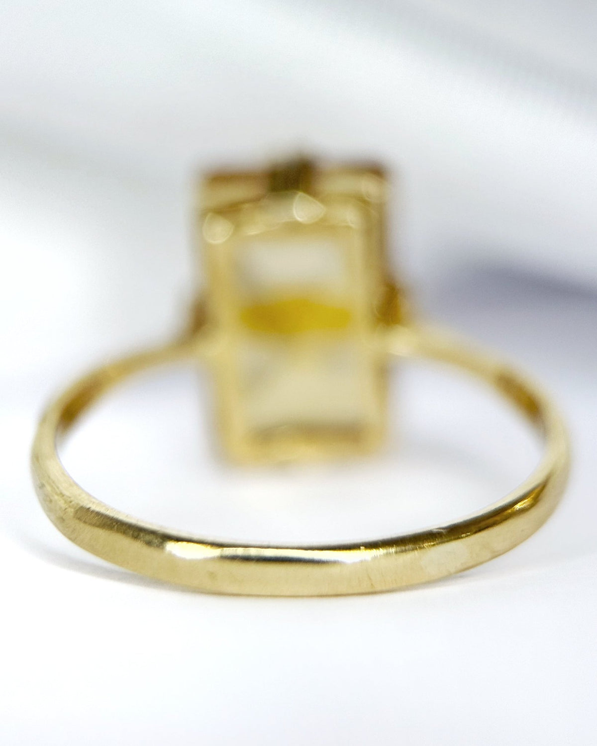 Bague Cocktail Citrine 3.2 carats &amp; Or 18 carats "Irina" - Elliade Paris