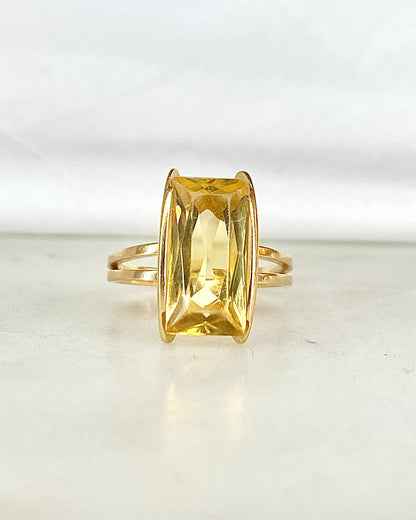 Bague Cocktail Citrine 3.70 carats &quot;Olga&quot; - Elliade Paris