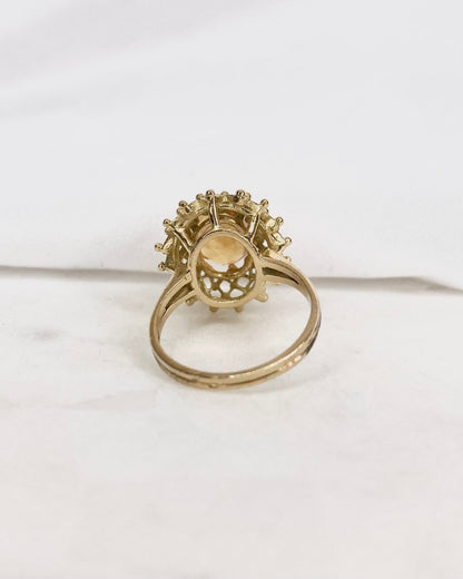 Bague Cocktail Citrine 3.80 carats &quot;Dorra&quot; - Elliade Paris
