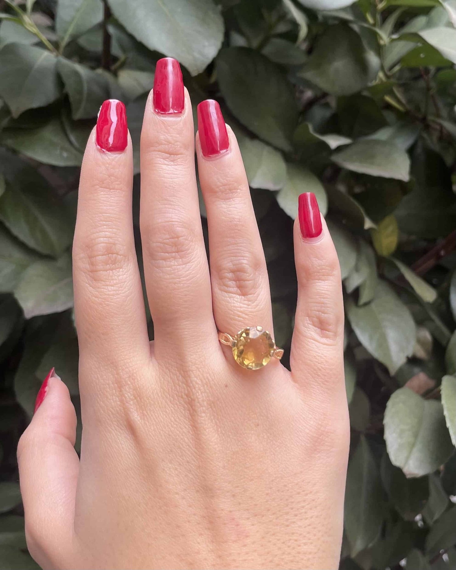 Bague Cocktail Citrine 4.40 carats &quot;Saydee&quot; - Elliade Paris