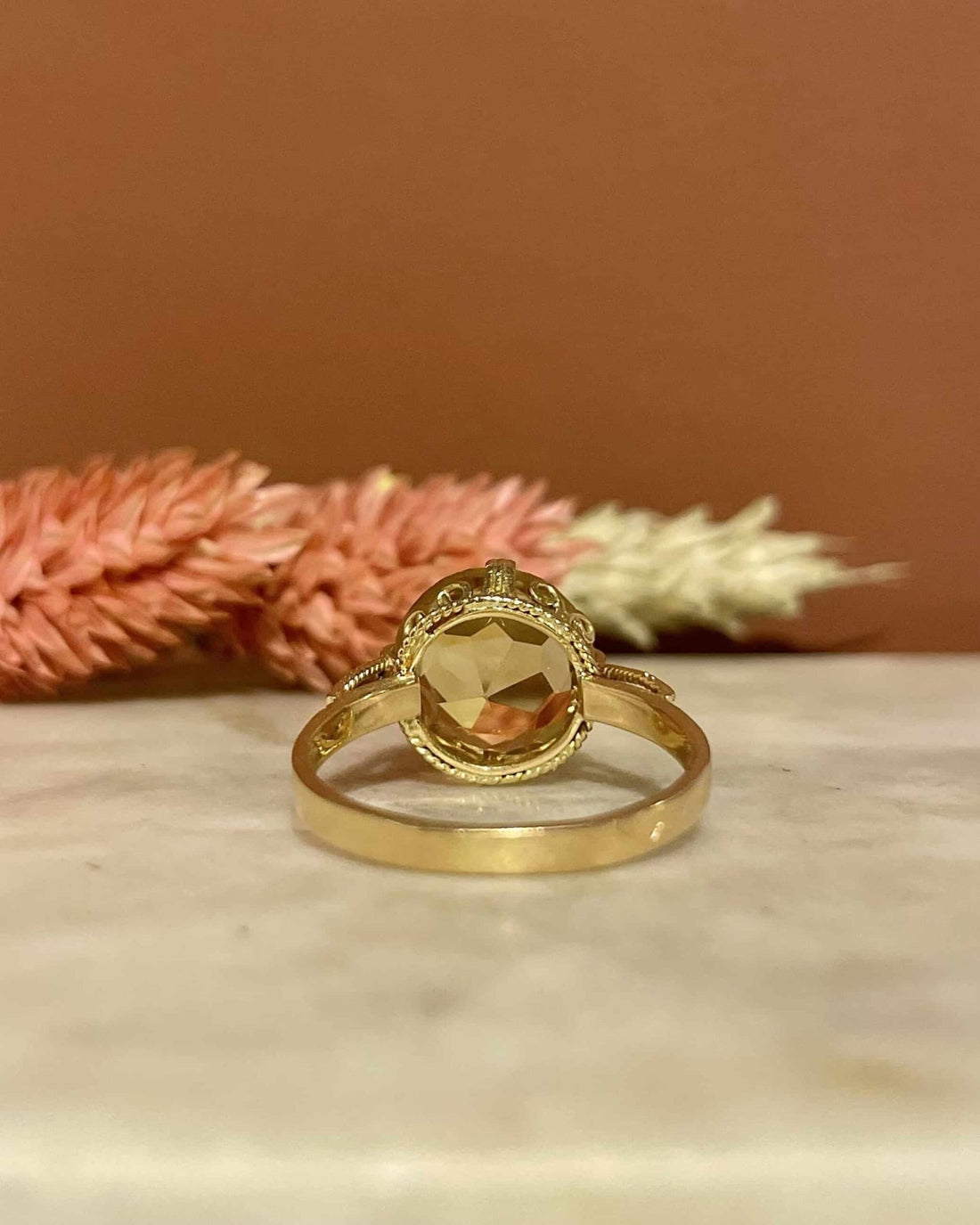 Bague Cocktail Citrine 4.40 carats &quot;Saydee&quot; - Elliade Paris