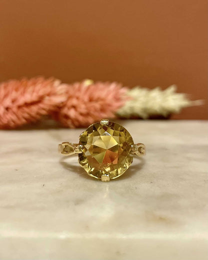 Bague Cocktail Citrine 4.40 carats &quot;Saydee&quot; - Elliade Paris