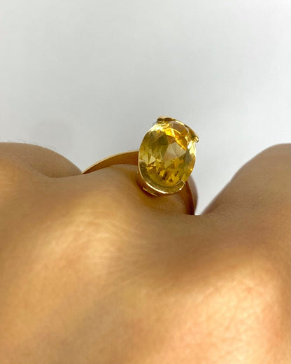 Bague Cocktail Citrine 4.50 carats "Rana" - Elliade Paris