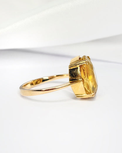 Bague Cocktail Citrine 5 carats "Maurine" - Elliade Paris