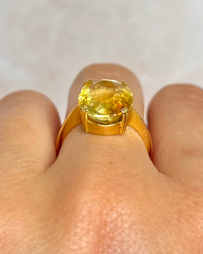 Bague Cocktail Citrine 5 carats "Maurine" - Elliade Paris