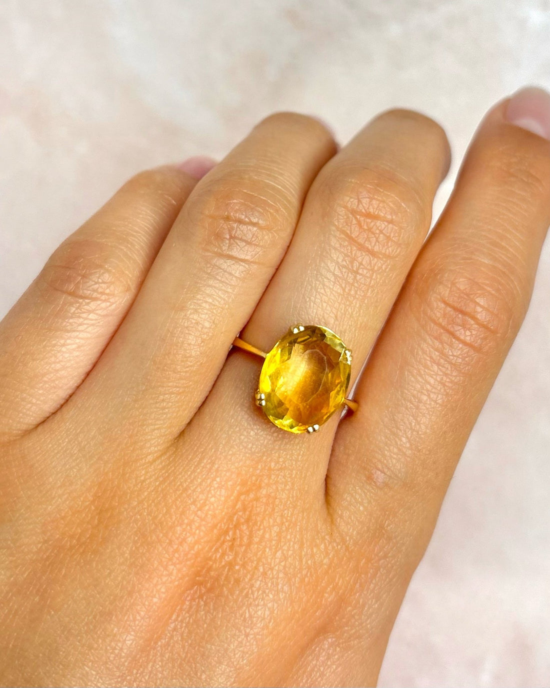 Bague Cocktail Citrine 5 carats "Maurine" - Elliade Paris