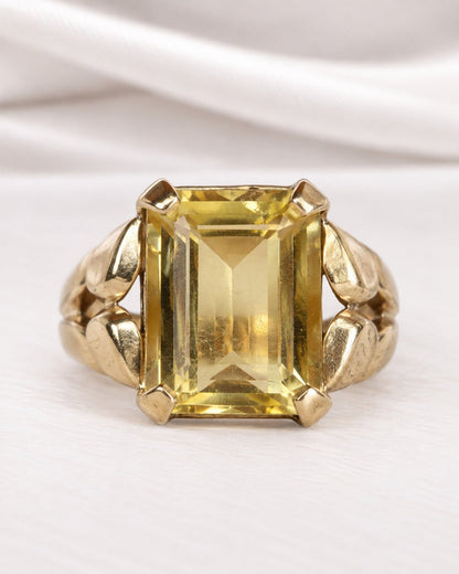 Bague Cocktail Citrine 5.04 carats &amp; Or 18 carats 7.09g "Annette" - Elliade Paris