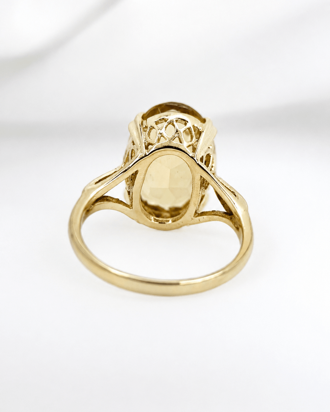 Bague Cocktail Citrine 5.25 carats "Melanie" - Elliade Paris