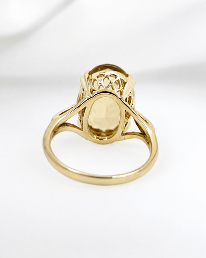 Bague Cocktail Citrine 5.25 carats "Melanie" - Elliade Paris