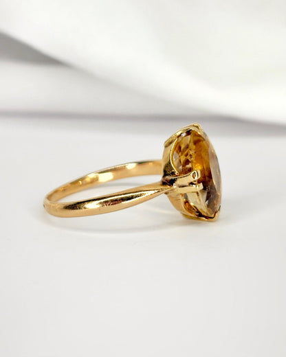 Bague Cocktail Citrine 5.40 carats "Albane" - Elliade Paris