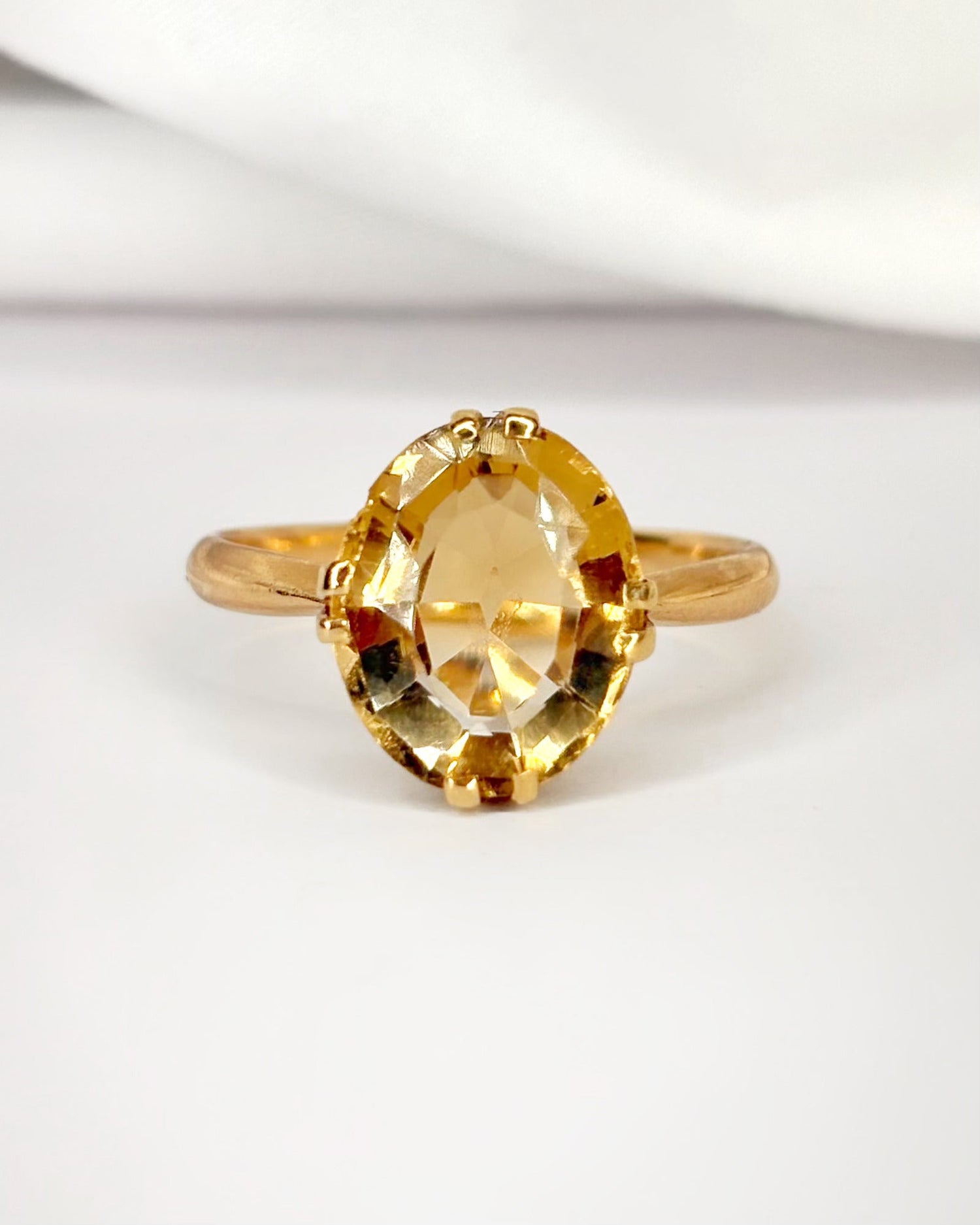 Bague Cocktail Citrine 5.40 carats "Albane" - Elliade Paris