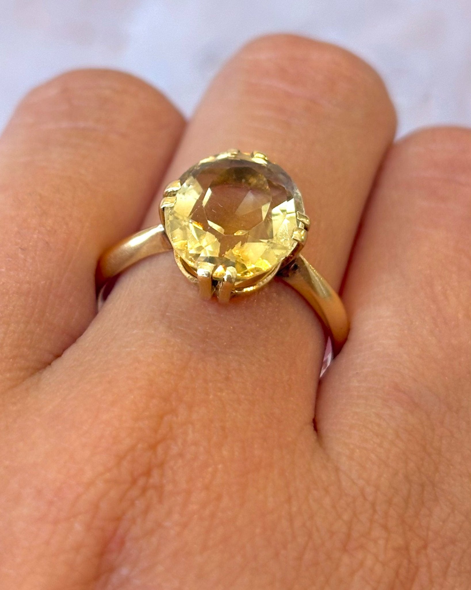 Bague Cocktail Citrine 5.40 carats "Albane" - Elliade Paris
