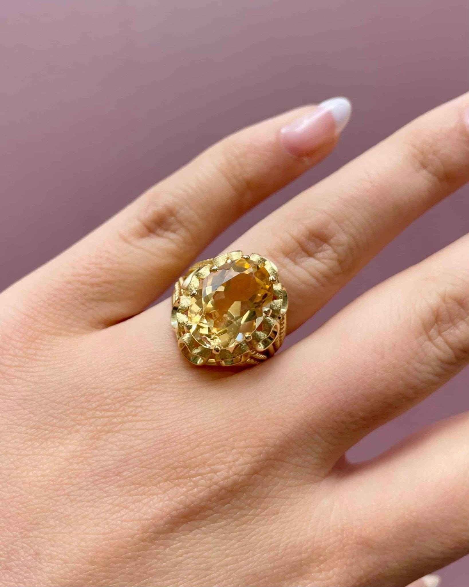 Bague Cocktail Citrine 5.50 carats "Garance" - Elliade Paris