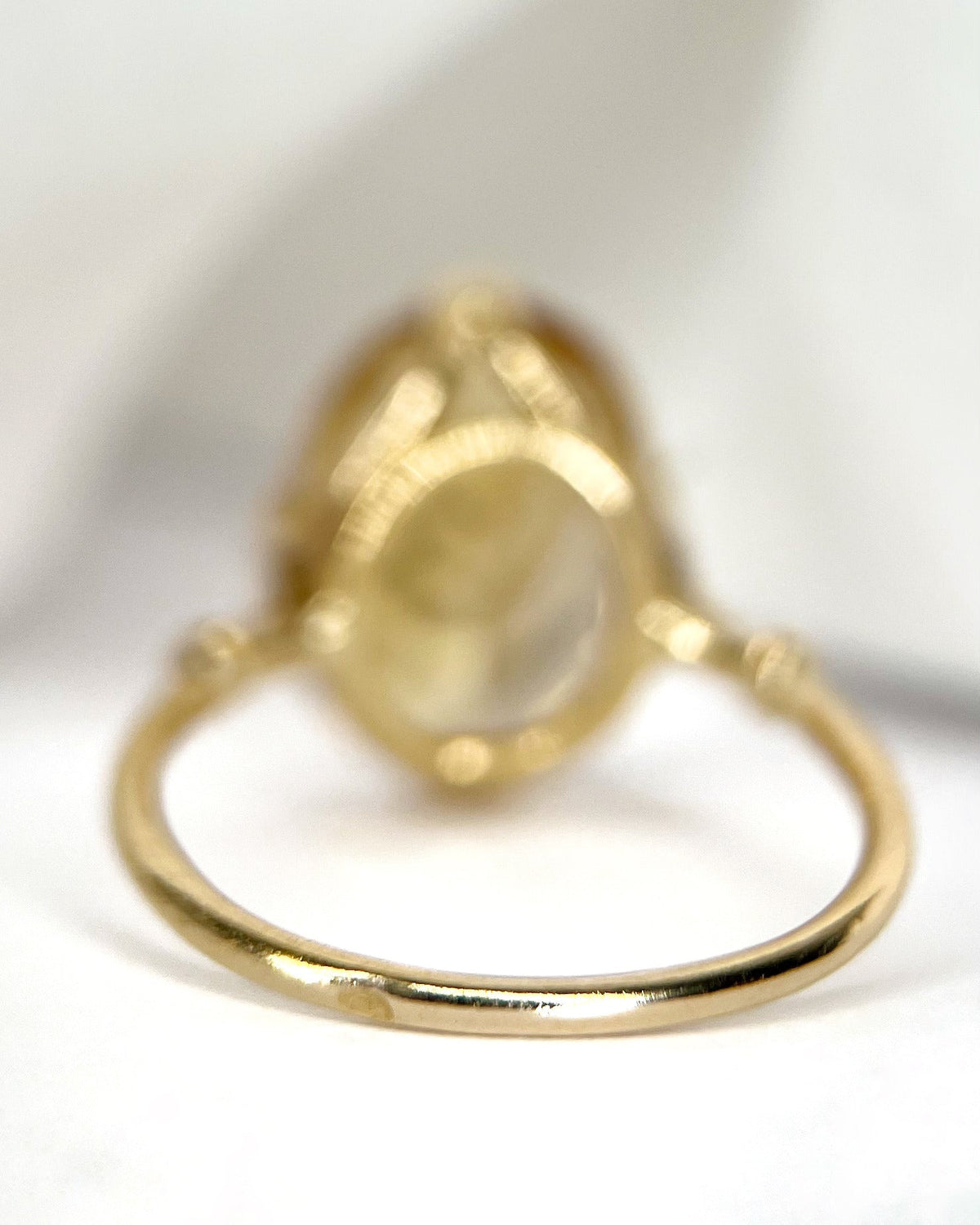 Bague Cocktail Citrine 5.50 carats &amp; Or "Iris" - Elliade Paris