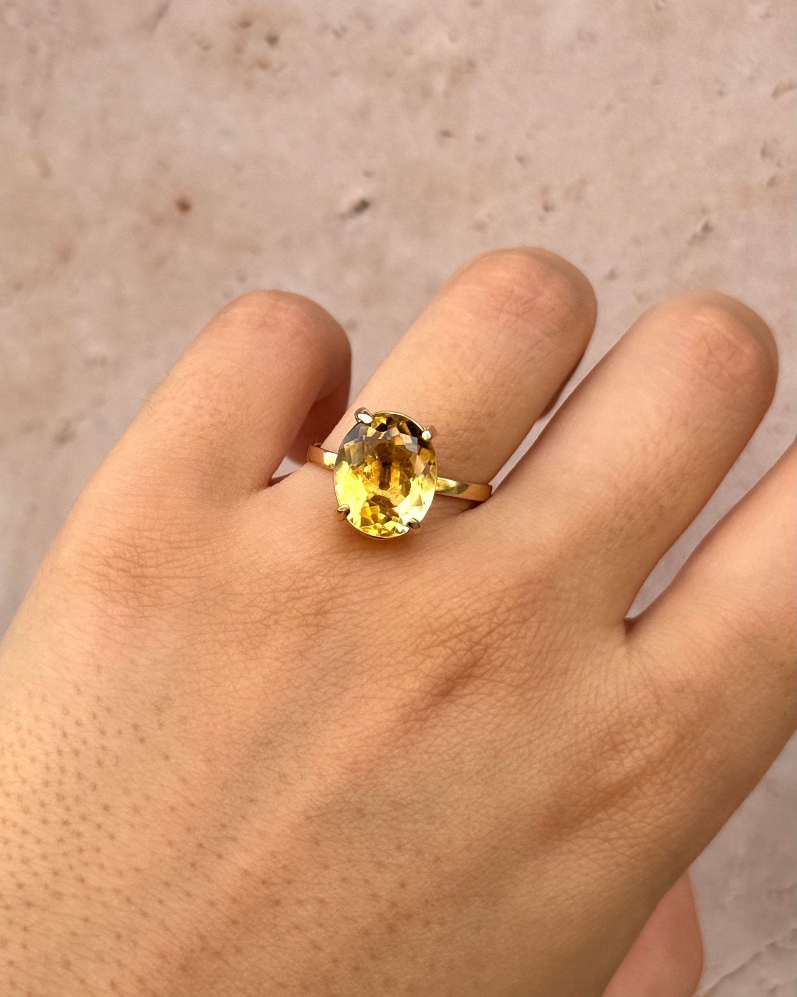 Bague Cocktail Citrine 5.62 carats "Julie" - Elliade Paris