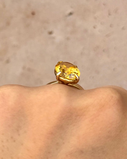 Bague Cocktail Citrine 5.62 carats "Julie" - Elliade Paris