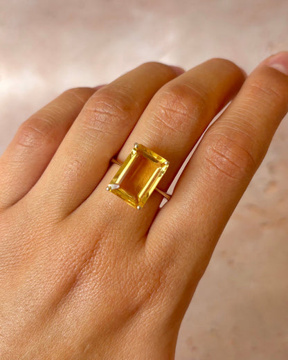 Bague Cocktail Citrine 5.70 carats "Floriane" - Elliade Paris