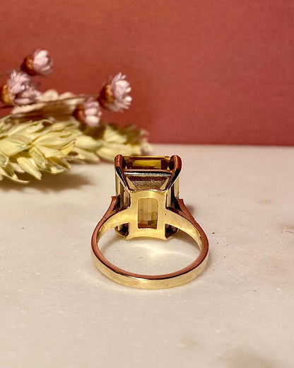 Bague Cocktail Citrine 5.80 Carats &quot;Yasmina&quot; - Elliade Paris