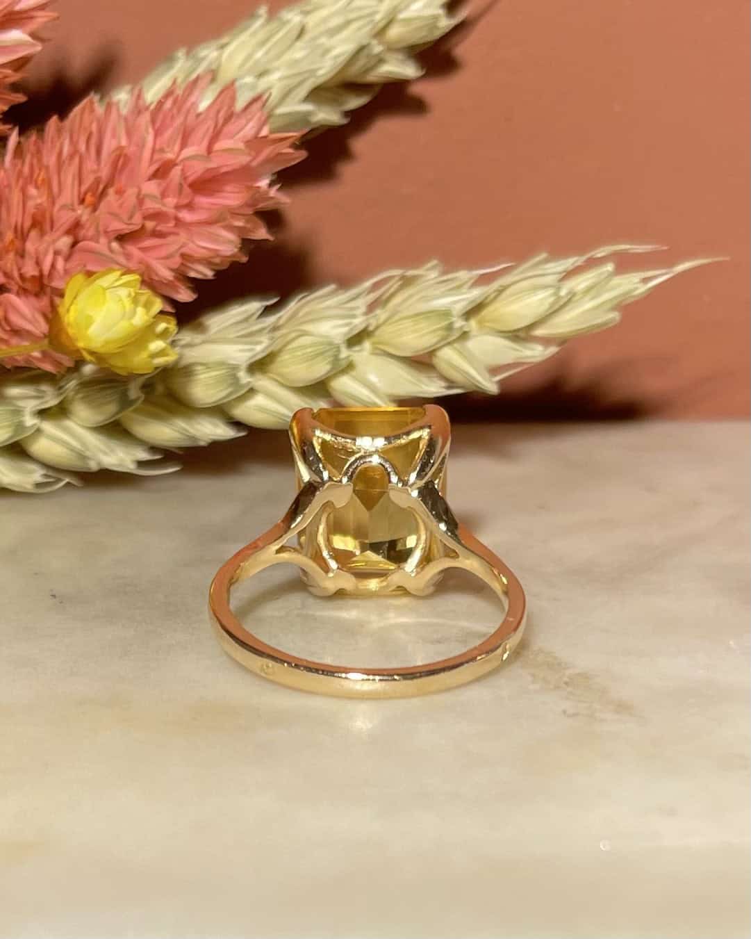 Bague Cocktail Citrine 6 Carats "Asma" - Elliade Paris